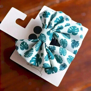 Pet accessories monstera plant print bow tie NWT collar accessory